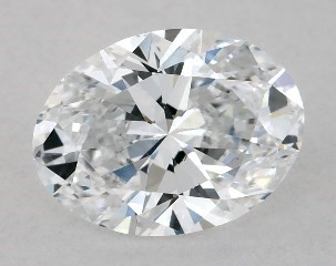 Lab-Created 0.72 Carat D-VS2 Oval Cut Diamond