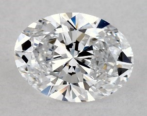 Lab-Created 0.72 Carat D-VS2 Oval Cut Diamond