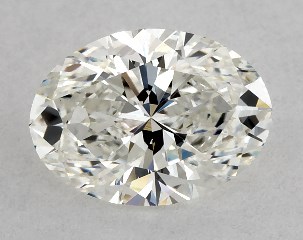 1.00 Carat H-VS1 Oval Cut Diamond