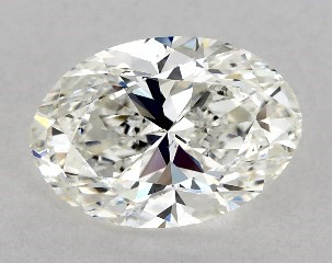 1.00 Carat H-VS2 Oval Cut Diamond