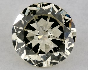 0.54 Carat Fancy Orange-SI1 Round Cut Diamond