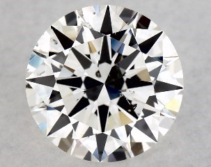 1.00 Carat H-SI2 Excellent Cut Round Diamond