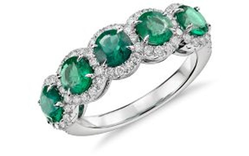 Emerald Wedding Bands