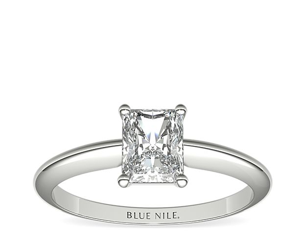 Classic Four-Prong Solitaire Engagement Ring in 14k White Gold