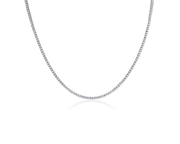 Lab Grown Diamond Tennis Necklace in 14k White Gold (5 ct. tw.)