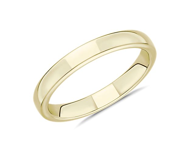 Skyline Comfort Fit Wedding Ring in 18k Yellow Gold (3mm)