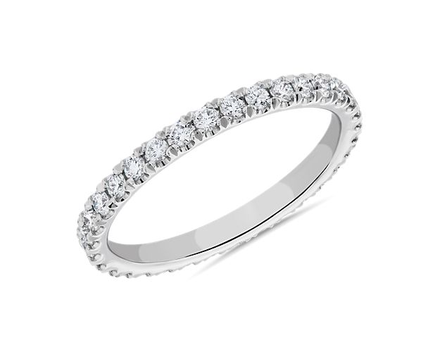 The Gallery Collection™ Pavé Diamond Eternity Ring in Platinum (5/8 ct. tw.)