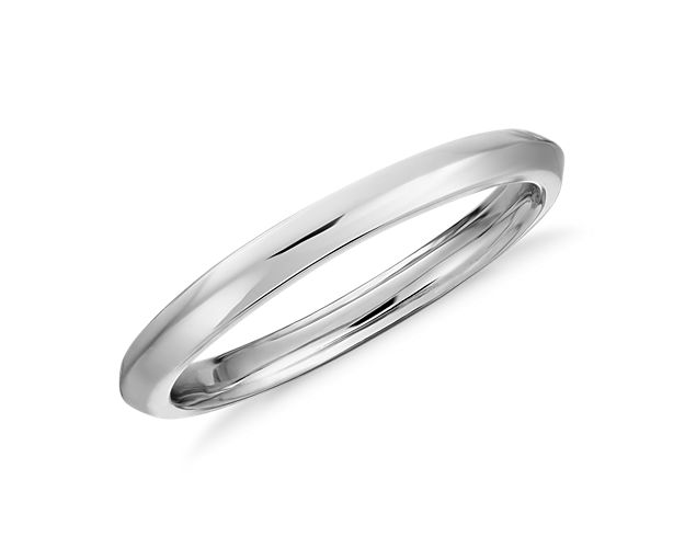 ZAC ZAC POSEN Knife-Edge Wedding Ring in Platinum