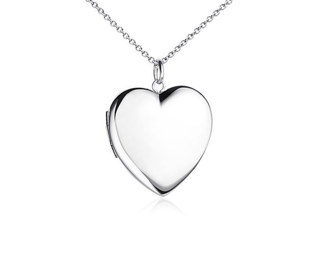 18" Sweetheart Locket in Sterling Silver