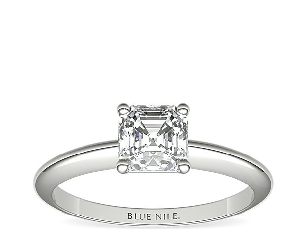 Classic Four-Prong Solitaire Engagement Ring in 14k White Gold