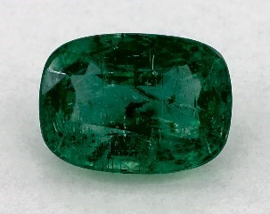 1.94 carat Cushion Natural Green Emerald
