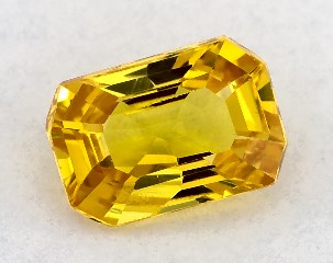 1.01 carat Emerald Natural Yellow Sapphire