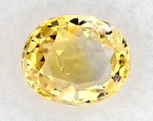 1.03 carat Oval Natural Yellow Sapphire