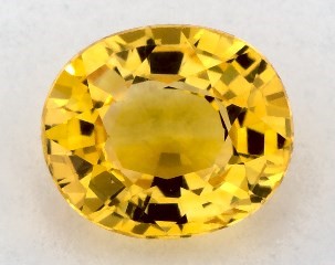 1.05 carat Oval Natural Yellow Sapphire