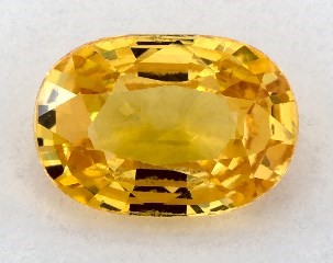 1.24 carat Oval Natural Yellow Sapphire