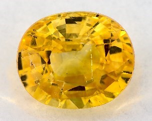 1.34 carat Oval Natural Yellow Sapphire